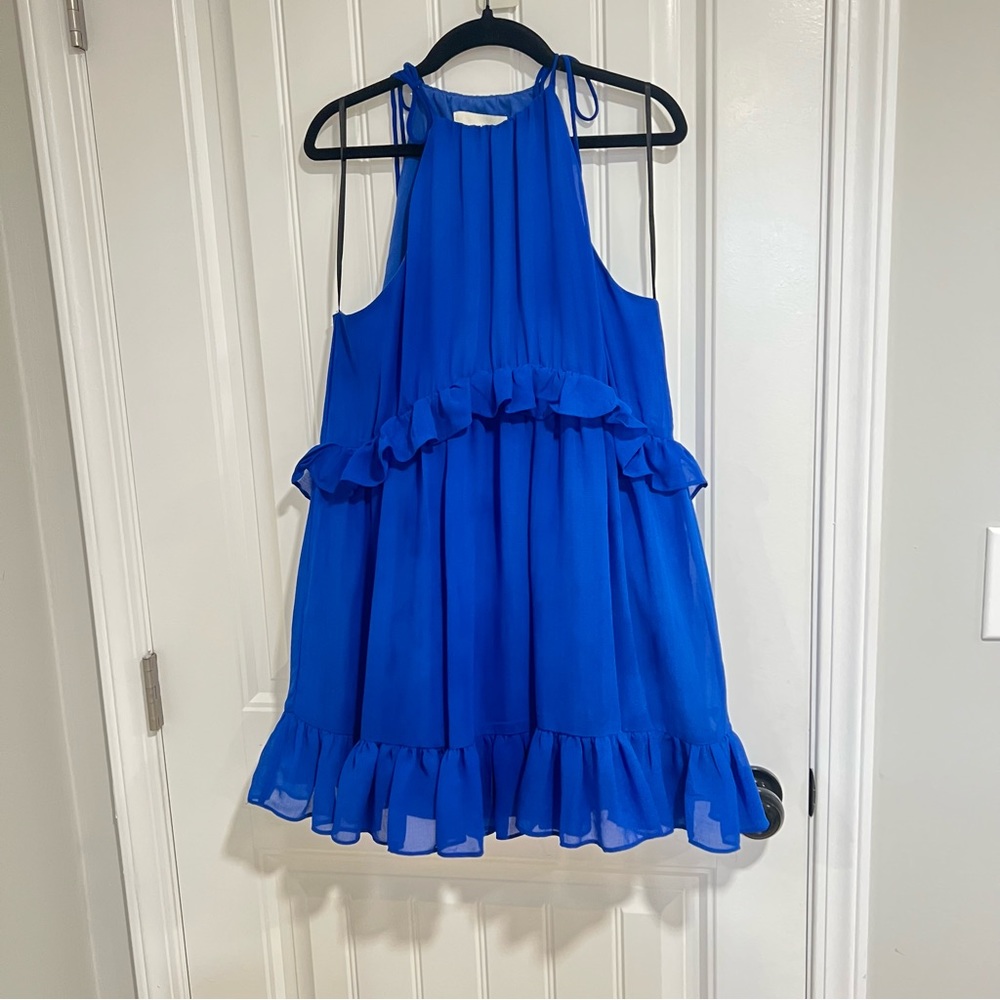 Blue cocktail dress